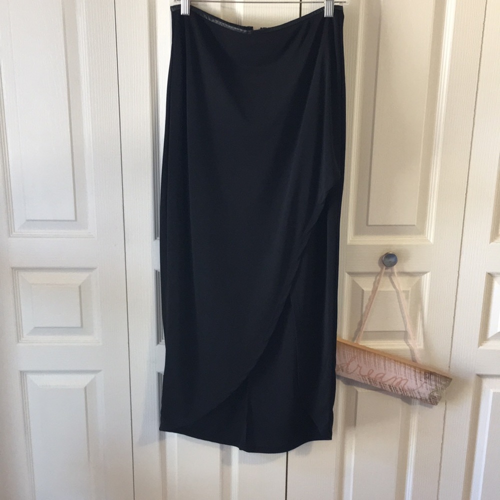 Black maxi skirt